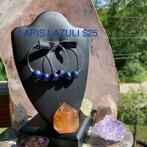 Sterling Silver Genuine Lapis Lazuli earrings